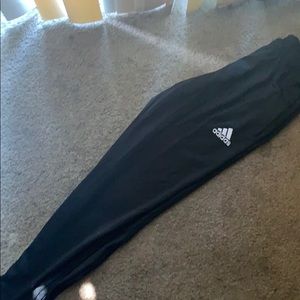 All black adidas pants